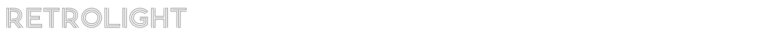 Retrolight font preview