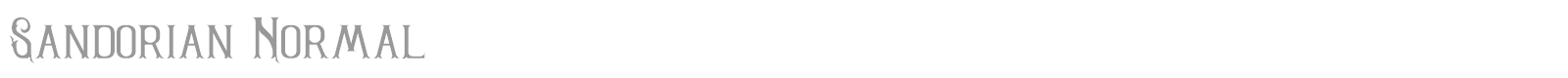 Sandorian font preview