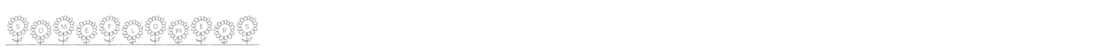 Someflowers font preview