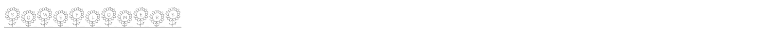 Someflowers font preview