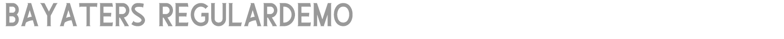 Bayaters font preview