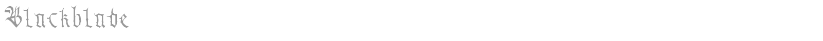 Black Blade font preview