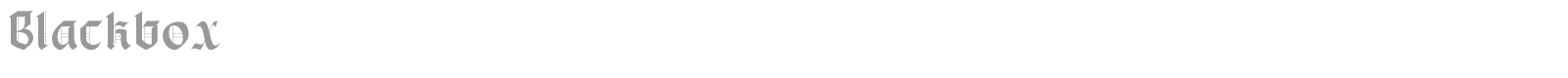 Blackbox font preview