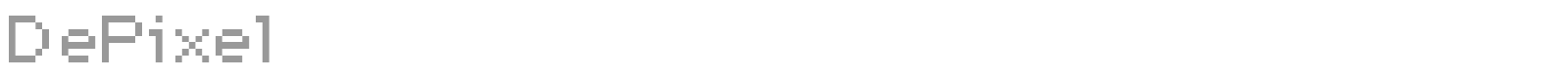 DePixel font preview