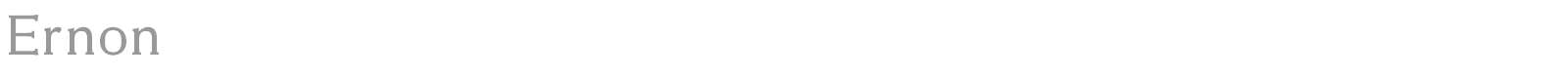 Ernon font preview