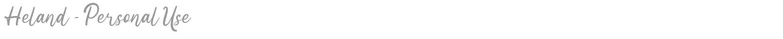 Heland font preview