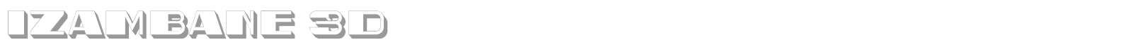 Izambane font preview