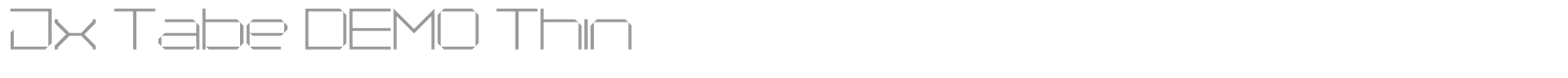 Jx Tabe font preview