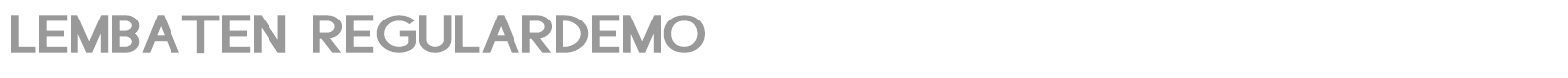Lembaten font preview