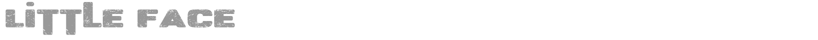 Little Face font preview