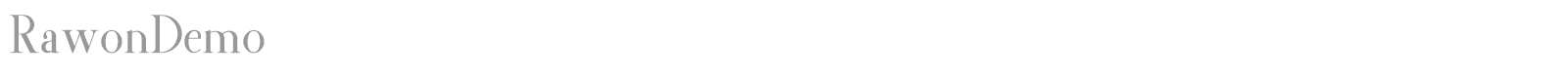 Rawon font preview