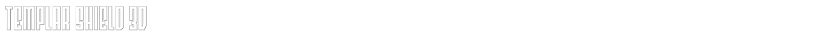 Templar Shield font preview