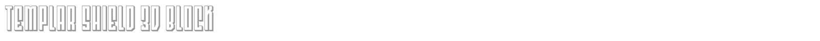 Templar Shield font preview