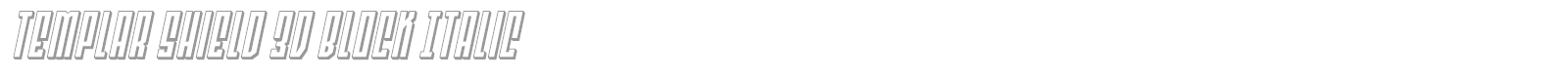 Templar Shield font preview