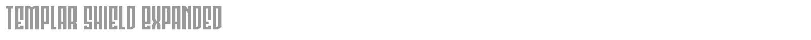 Templar Shield font preview