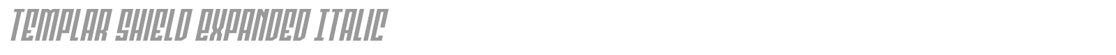 Templar Shield font preview