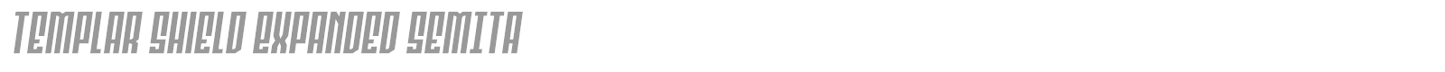 Templar Shield font preview