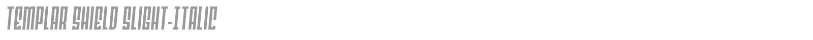 Templar Shield font preview