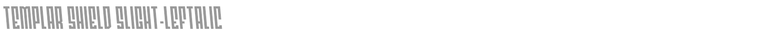 Templar Shield font preview