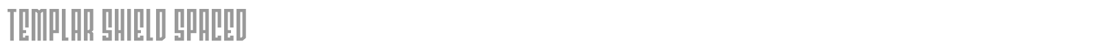 Templar Shield font preview