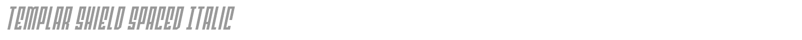 Templar Shield font preview