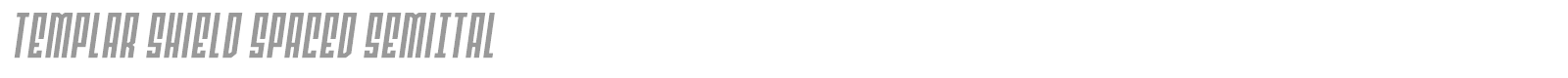 Templar Shield font preview