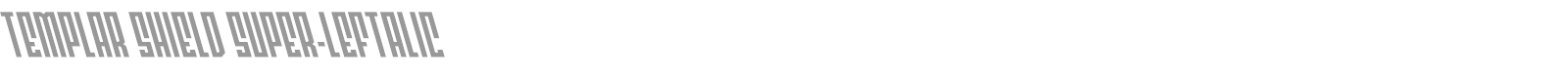 Templar Shield font preview
