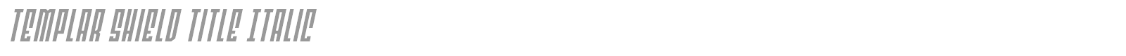 Templar Shield font preview