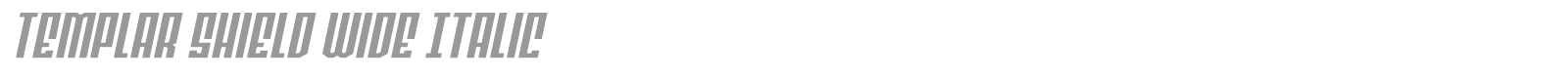 Templar Shield font preview