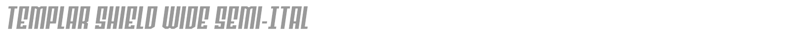 Templar Shield font preview