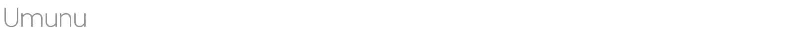 Umunu font preview