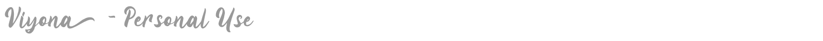 Viyona font preview