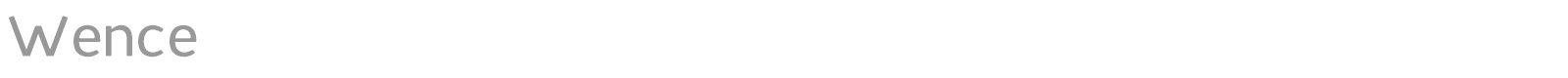 Wence font preview