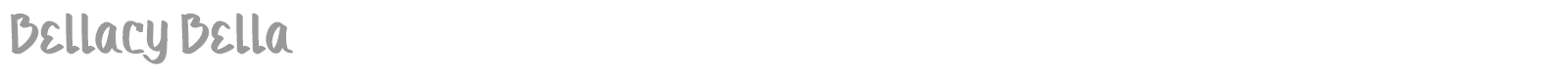 Bellacy font preview
