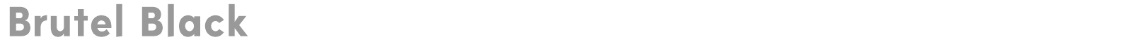 Brutel font preview