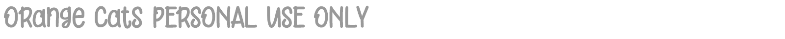 Orange Cats font preview