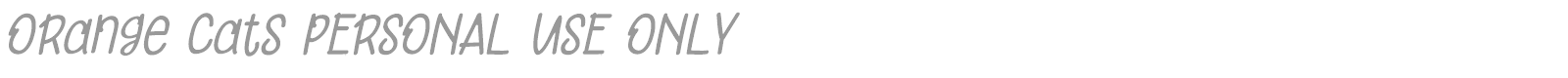 Orange Cats font preview