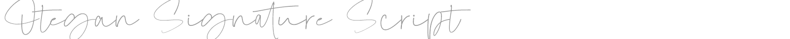 Otegan Signature Script font preview