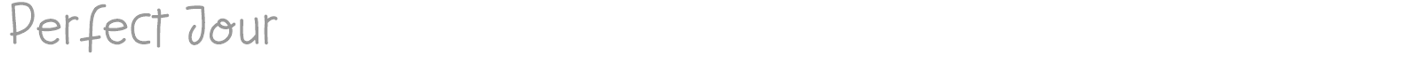 Perfect Jour font preview