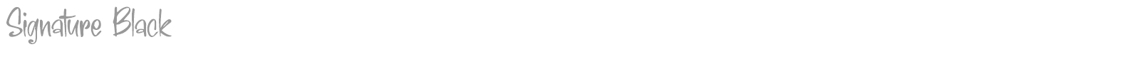 Signature Black font preview