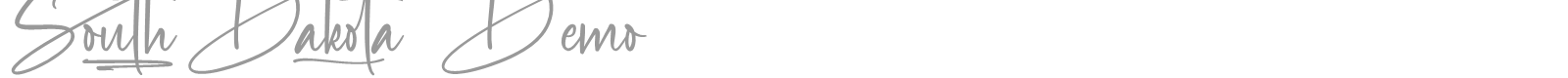South Dakota font preview