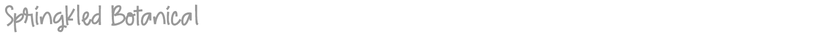 Springkled Botanical font preview
