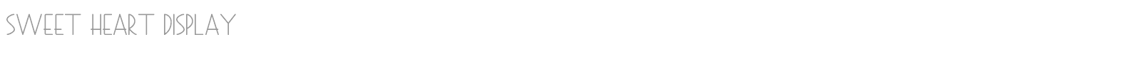 Sweet Heart Display font preview