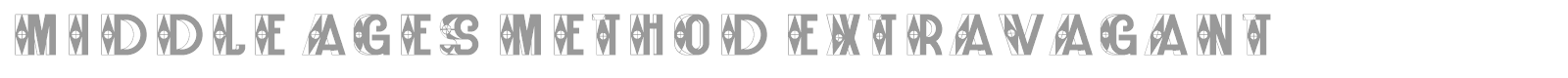 Middle Ages Method font preview