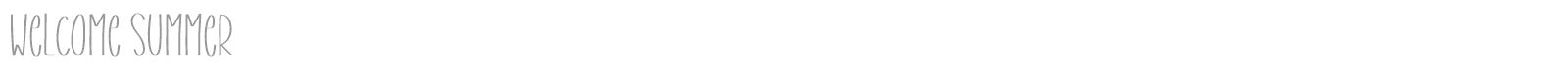 Welcome Summer font preview