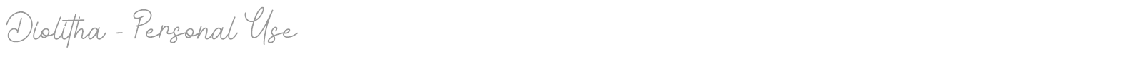 Diolitha font preview