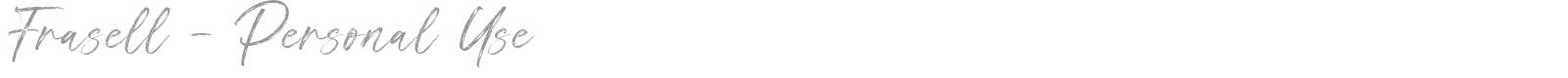 Frasell font preview