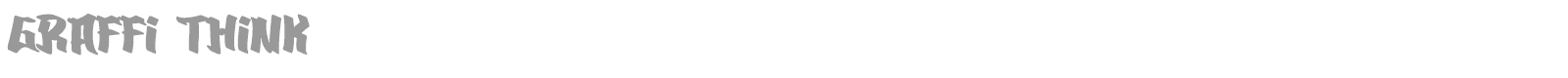 Graffi Think font preview