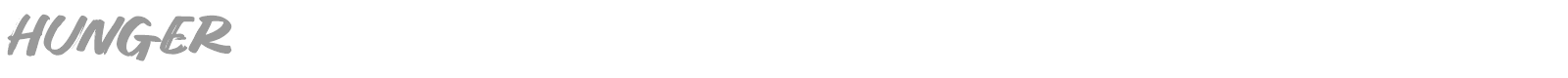 Hunger font preview