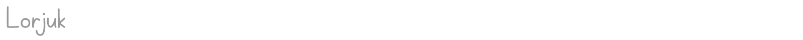 Lorjuk font preview